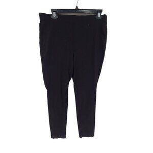 Michael Michael Kors Women's Knit Pants Black Size L Office Casual minimalist